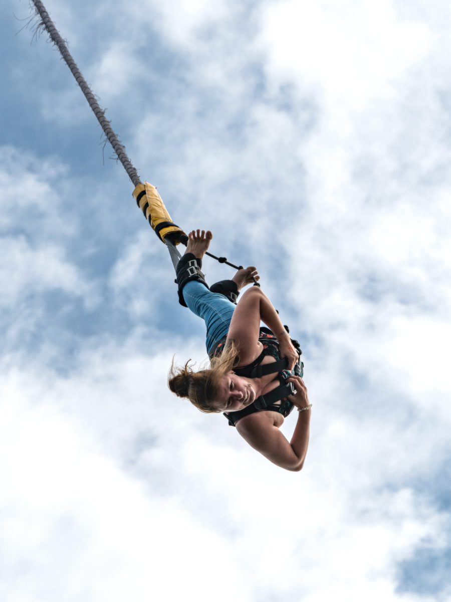 The,hague,,13,august,2021, ,bungy,jumper,jumping,from