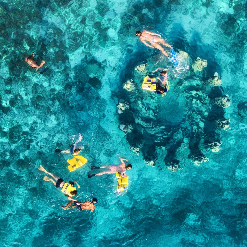 The,people,are,snorkeling,near,the,famous,place,on,gili
